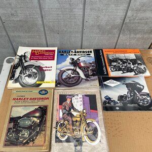Harley Davidson Large Lot Of 6 Books Magazines Data Catalogs Motorcycle Vintage